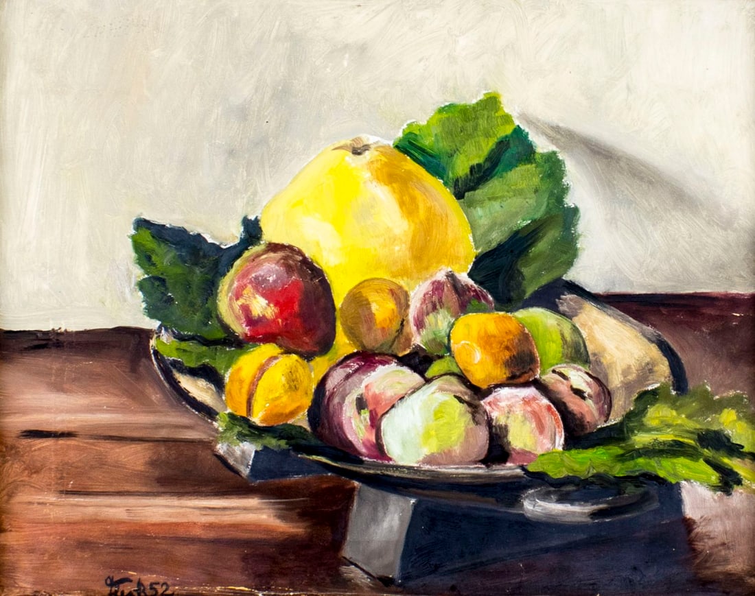 Vintage mid 20C American oil painting (1 of 12)