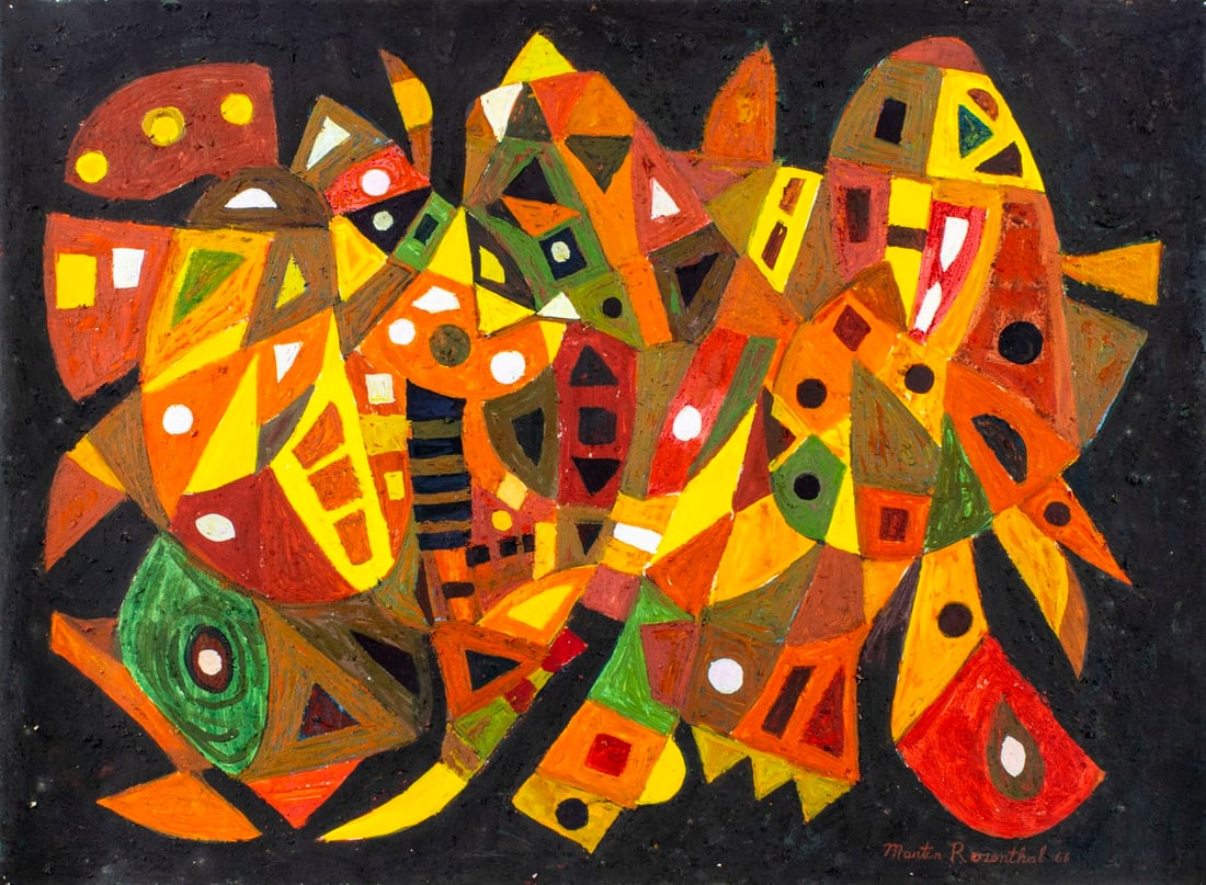 Martin Rosenthal (NY,MA,1899-1974) oil painting (1 of 12)