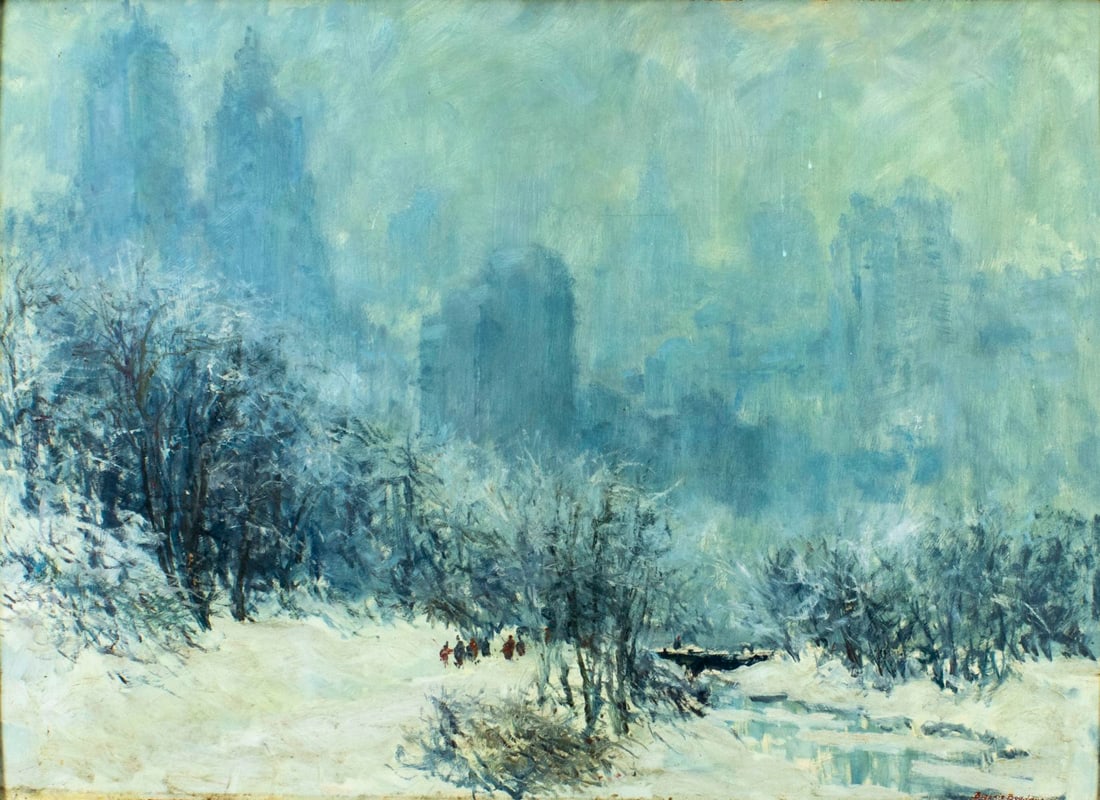 Bogomir Bogdanovic (NY,ME,Yugoslavia,1923-2011) oil painting (1 of 14)