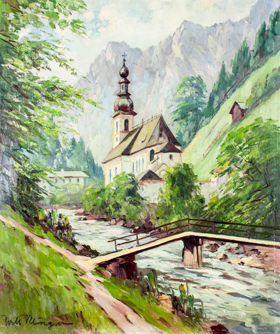 William Reigen (Europe,mid 20C) oil painting (1 of 11)