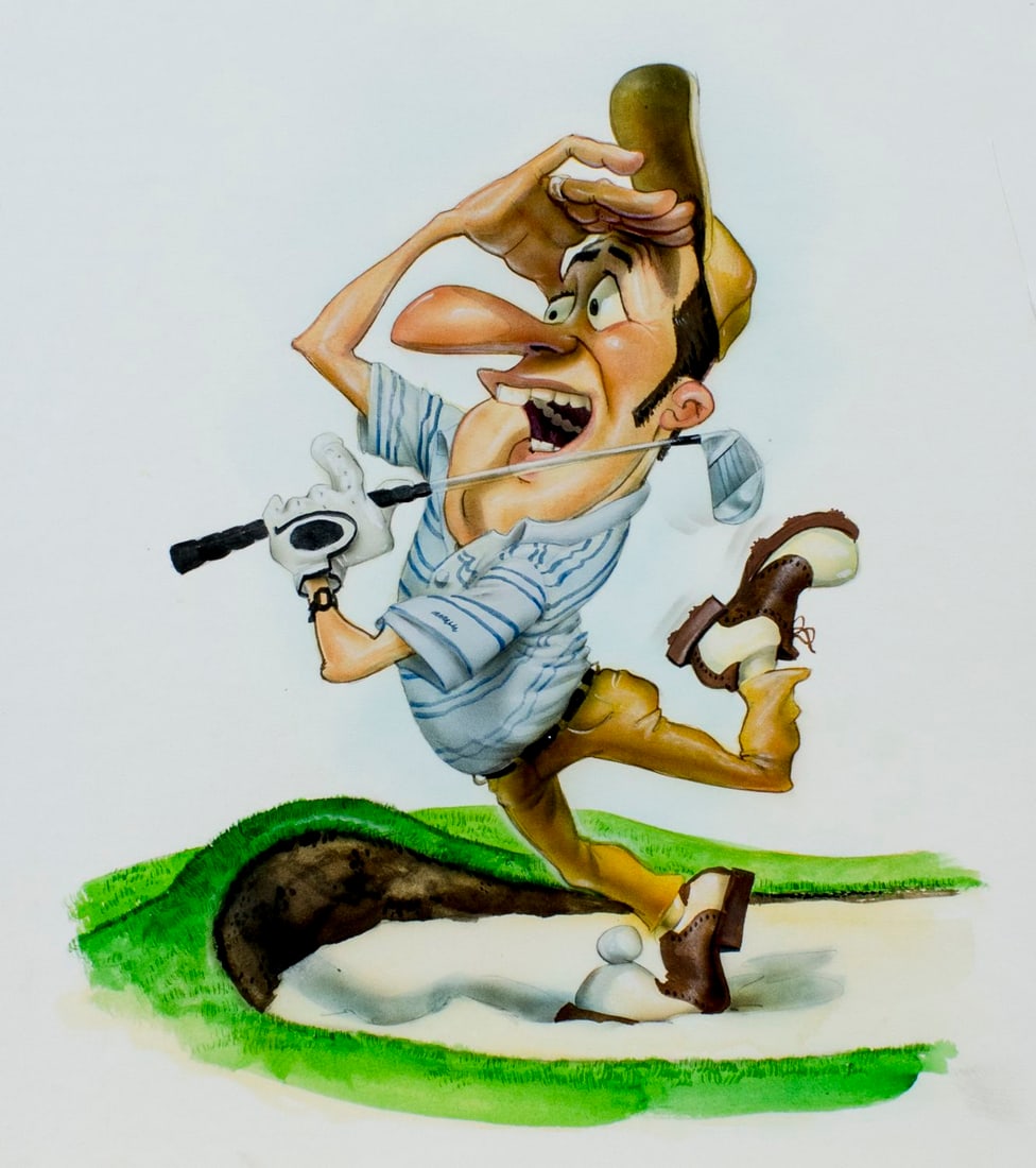 Gary Locke (MO,b 1963) gouache painting (1 of 12)