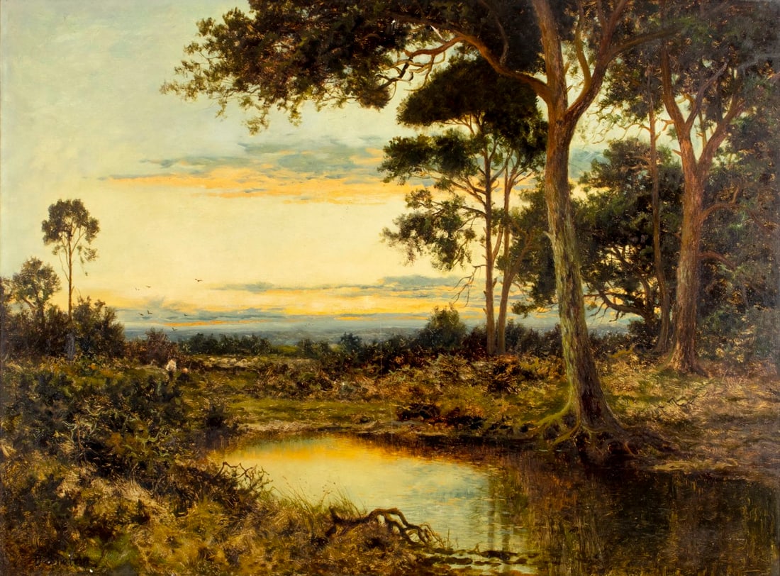 Daniel Sherrin Sr (UK,1868-1940) oil painting antique (1 of 12)