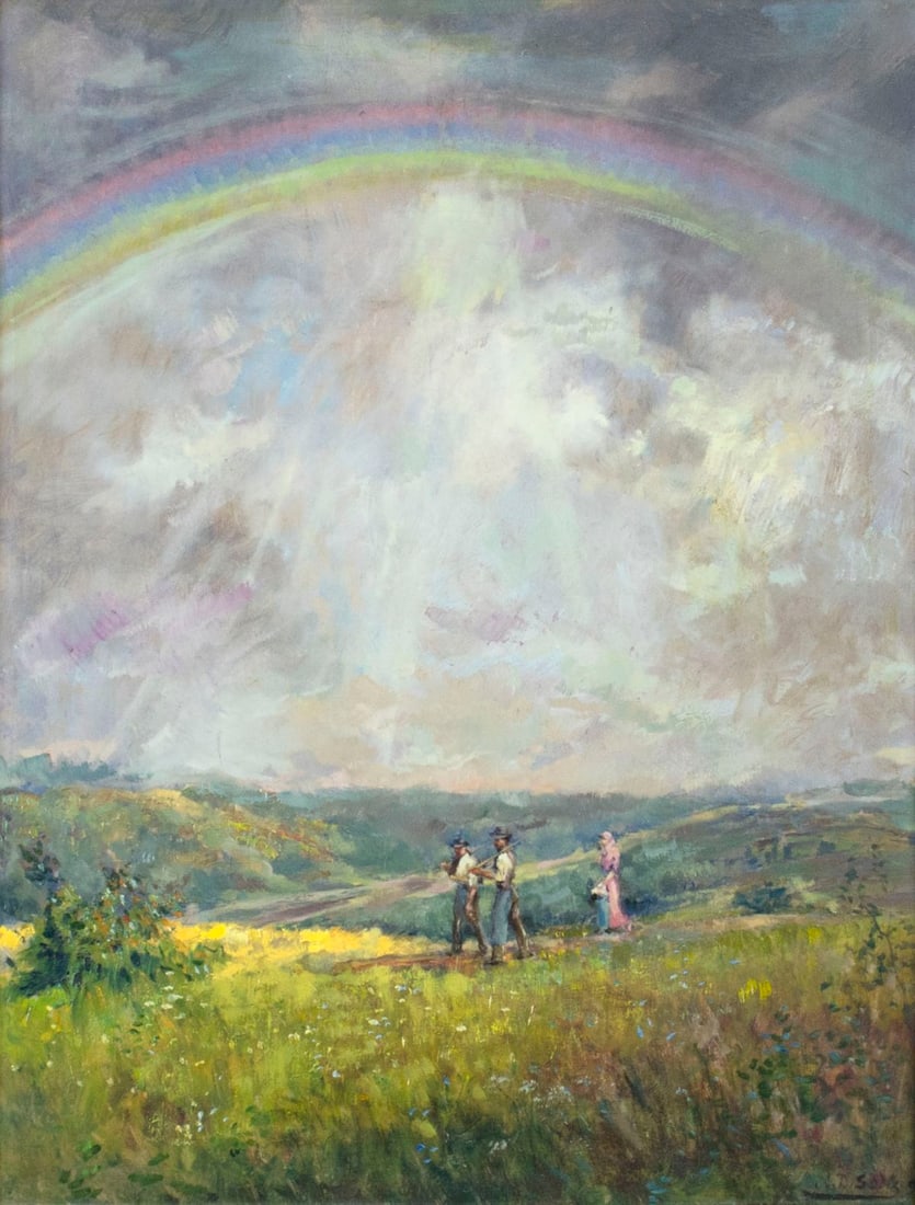 Alexander Goltz (Austria,1857-1944) oil painting antique (1 of 12)