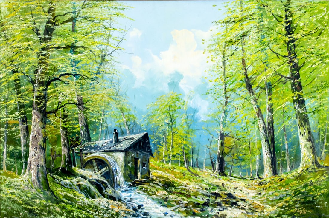 Josef Kugler (Germany,Austria,1913-2011) oil painting (1 of 12)