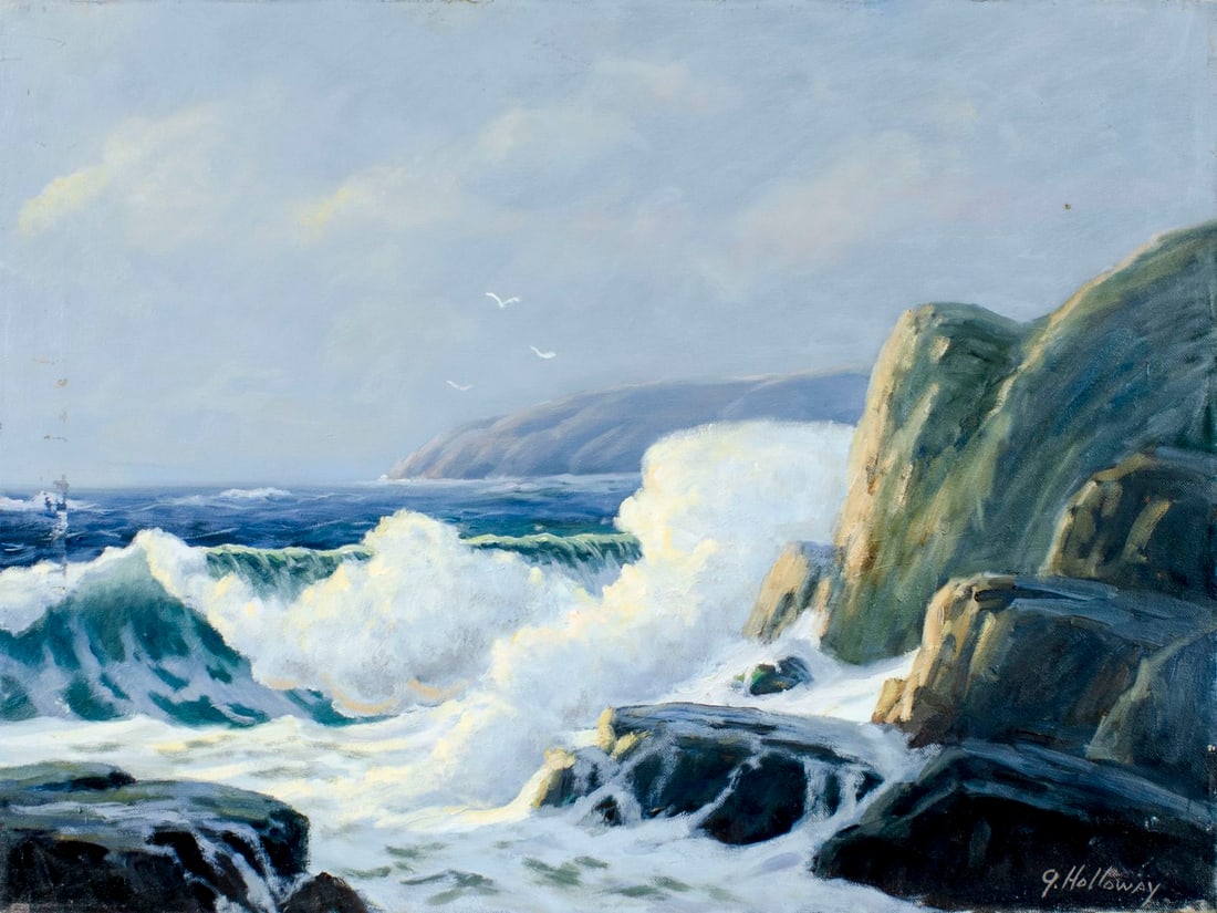 George Holloway (NJ,20C) oil painting (1 of 11)