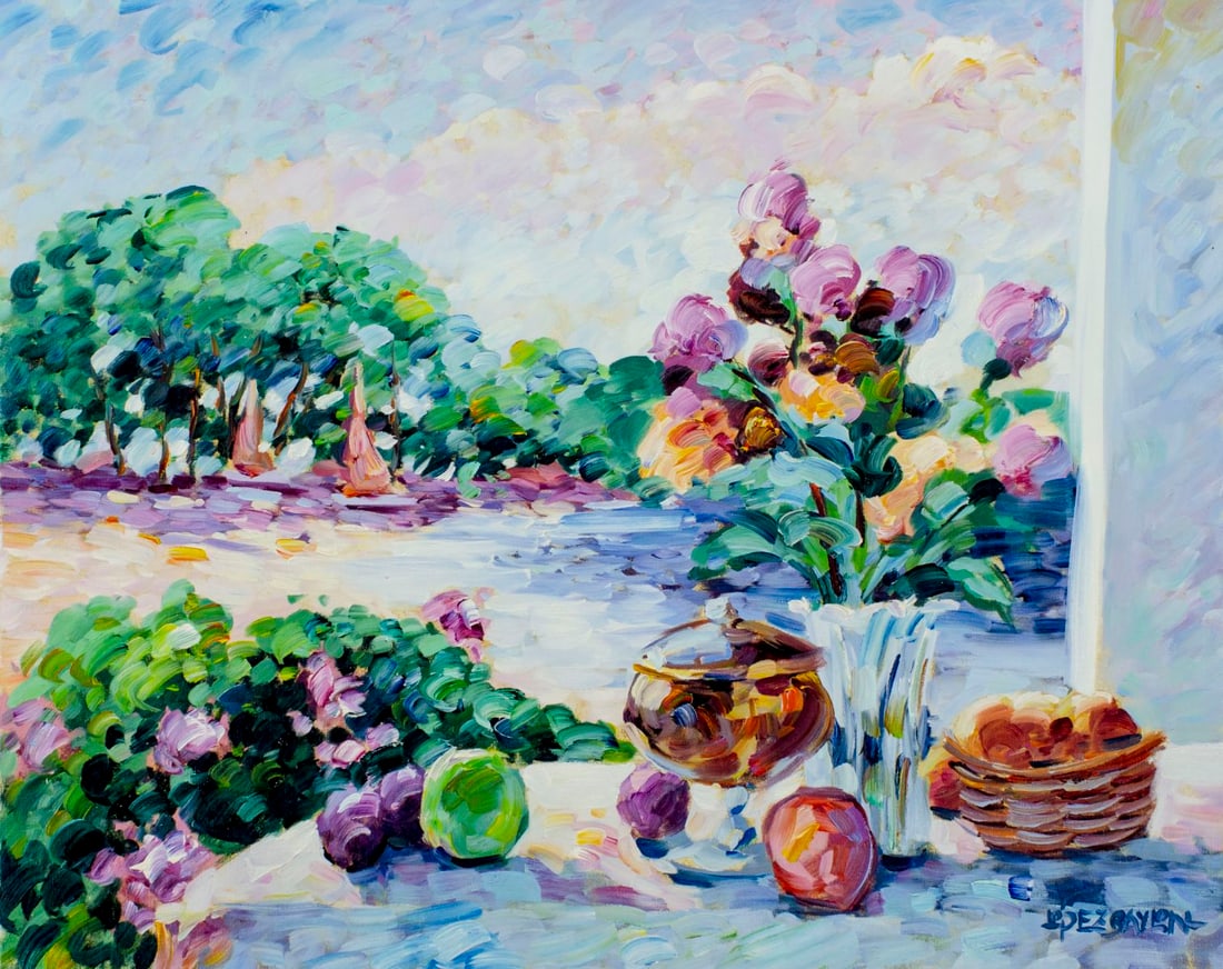 Lisandro Baylon (Argentina,US,b 1951) oil painting (1 of 13)