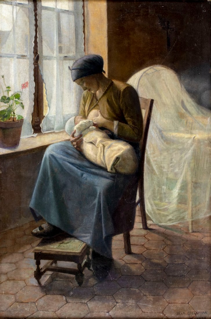 Jean Gregorian (France,Egypt,19/20C) oil painting antique (1 of 17)