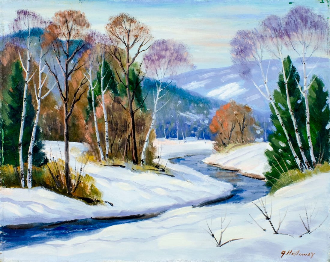 George Holloway (NJ,20C) oil painting (1 of 11)