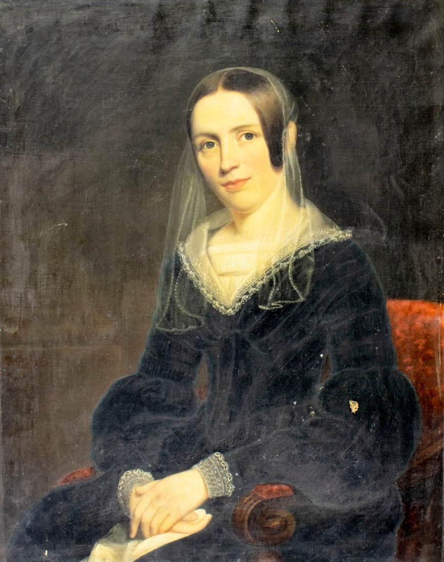 James Pine (NY,early 19C) oil painting antique (1 of 13)