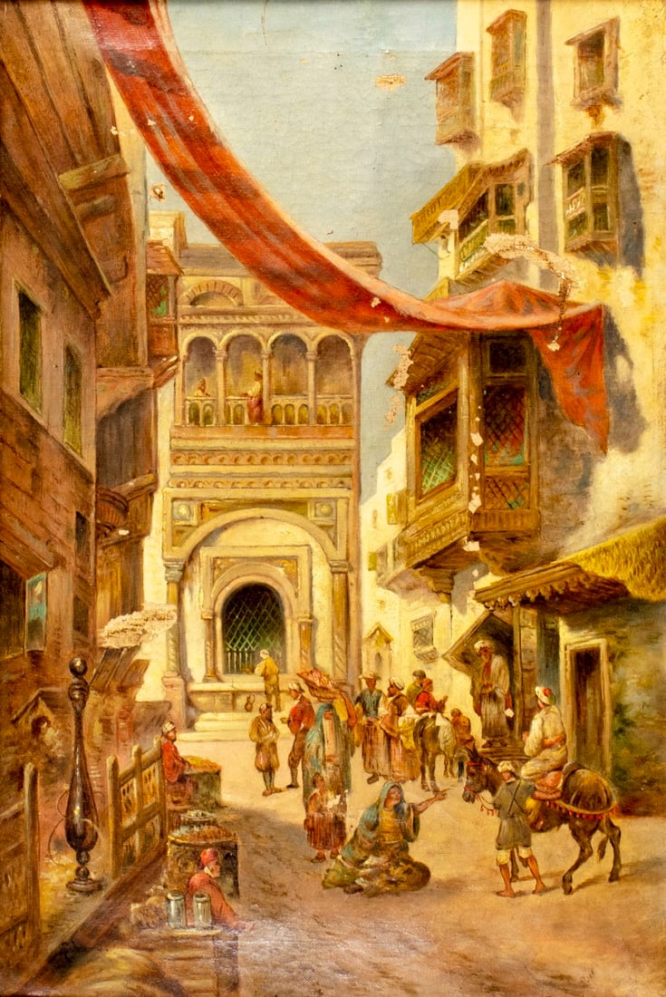 A Sibari (Europe,19C) oil painting antique (1 of 13)