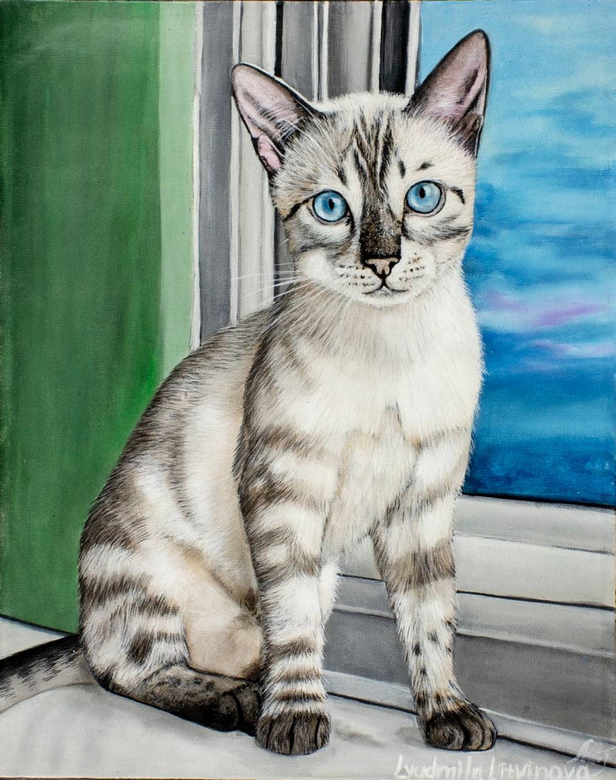 Lyudmila Litvinova (Russia,b 1991) acrylic painting (1 of 13)