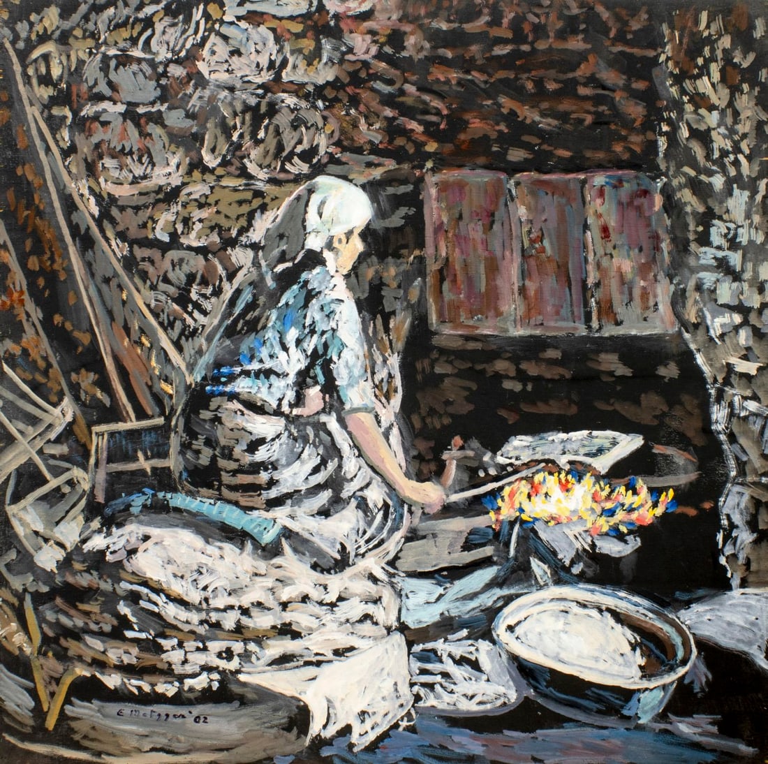 Evelyn Metzger (NY,Brazil,1911-2007) oil painting (1 of 13)