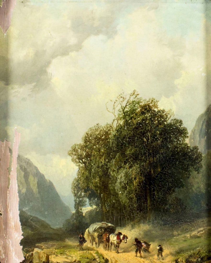 Alfred Bylandt (Belgium,1829-1890) oil painting antique (1 of 15)