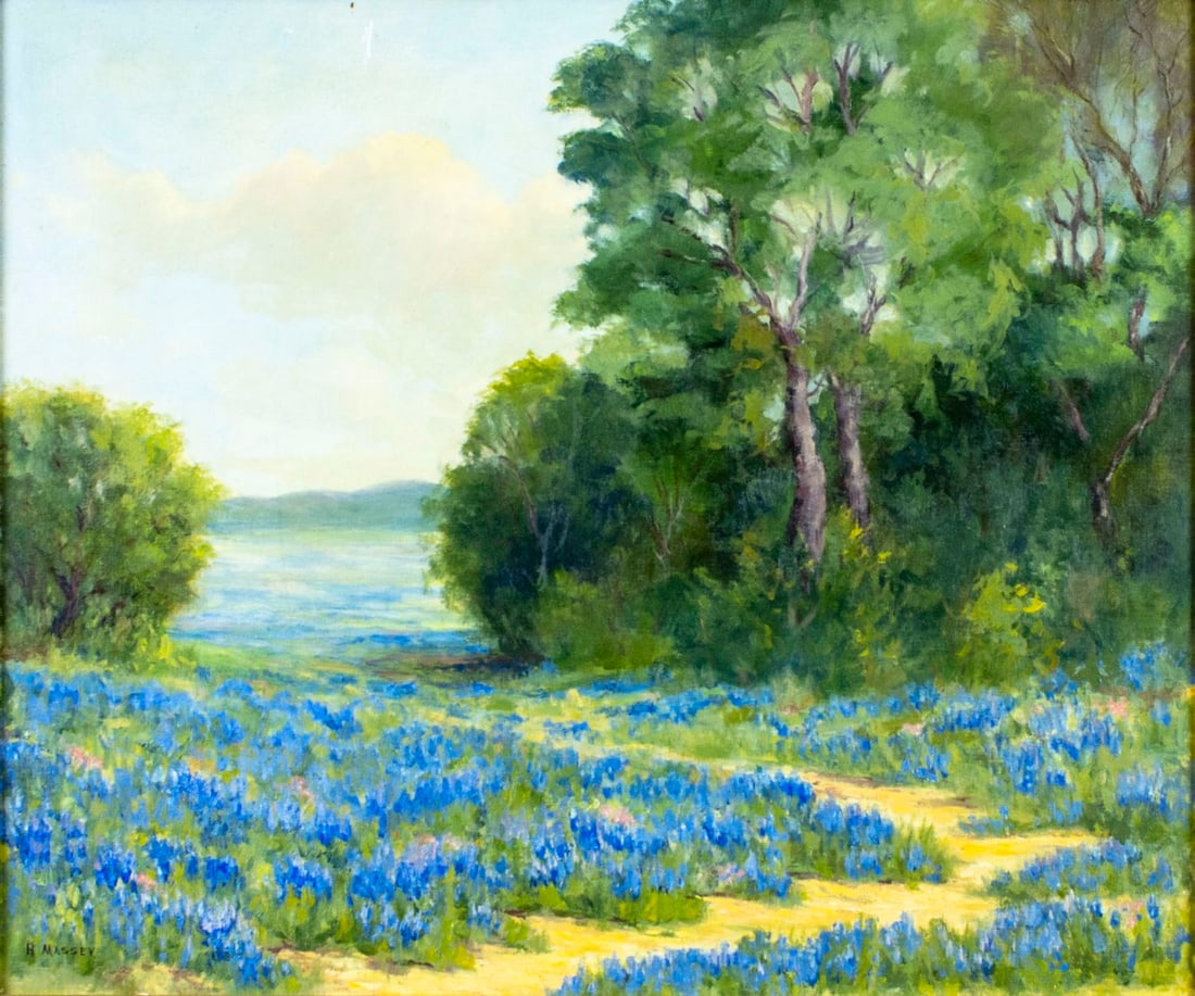 Hazel Massey (TX,1907-1990) oil painting (1 of 12)