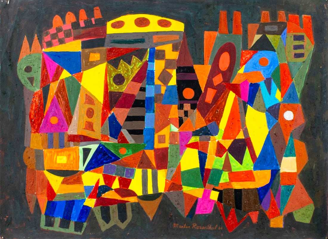 Martin Rosenthal (NY,MA,1899-1974) oil painting (1 of 13)