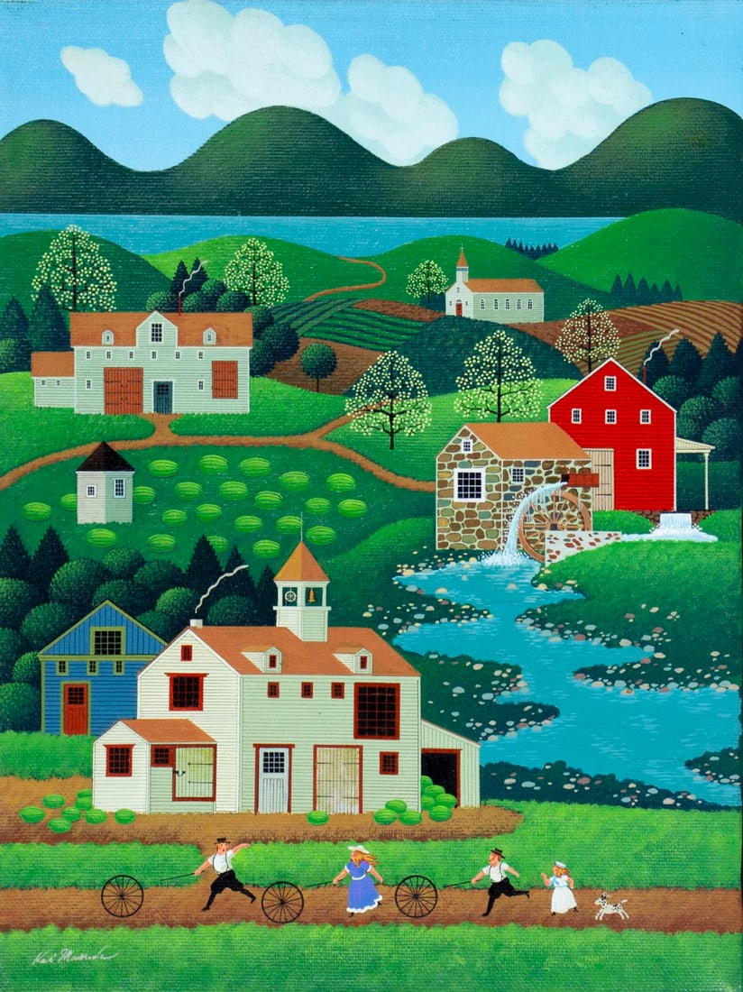 Kei Masuda (Japan,US,1951-2001) oil painting (1 of 12)