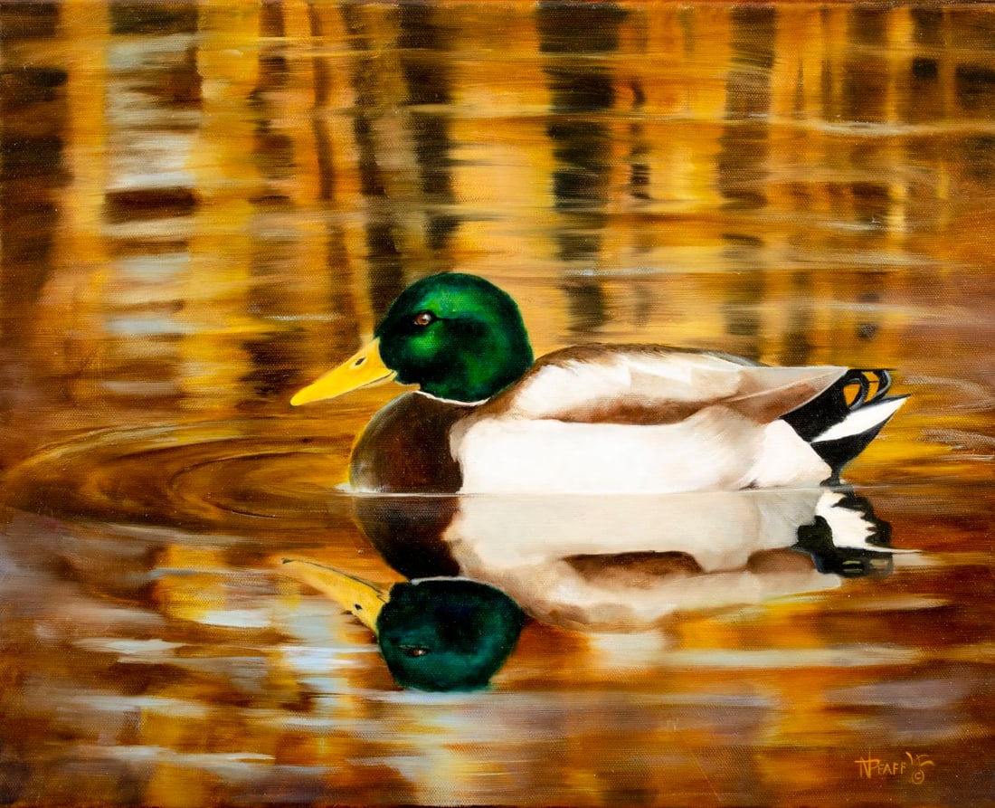 Norma Lee Pfaff (MT,b 1942) oil painting (1 of 14)