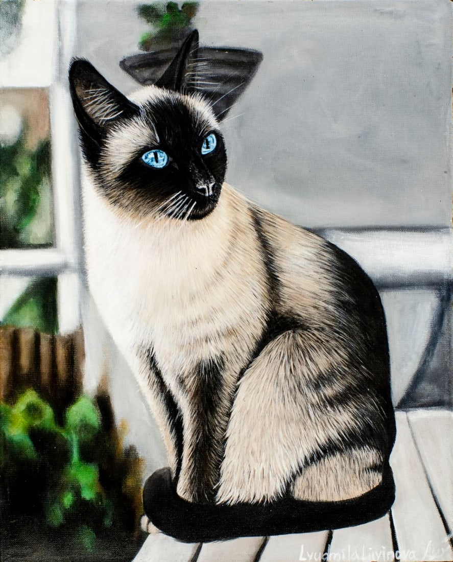 Lyudmila Litvinova (Russia,b 1991) acrylic painting (1 of 13)