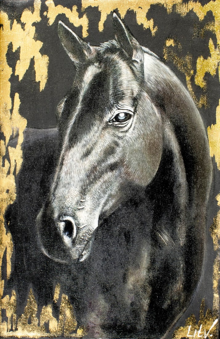 Lyudmila Litvinova (Russia,b 1991) acrylic painting (1 of 13)