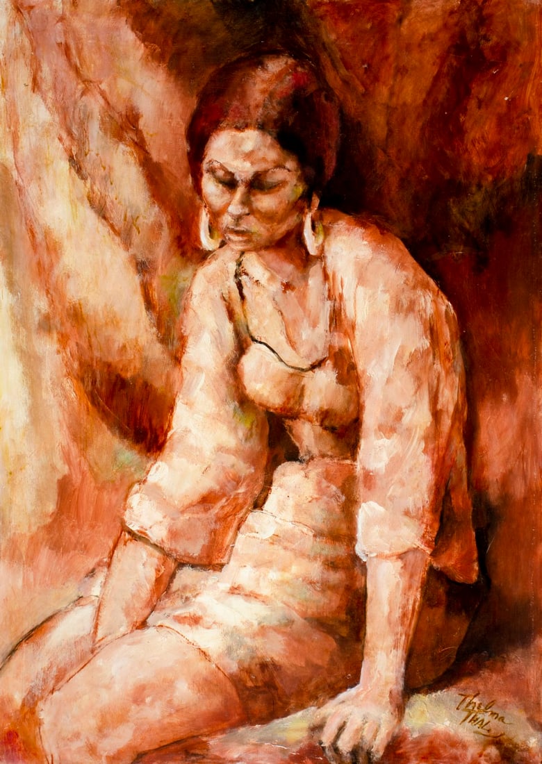 Thelma Thal (NY,1903-2001) oil painting (1 of 13)