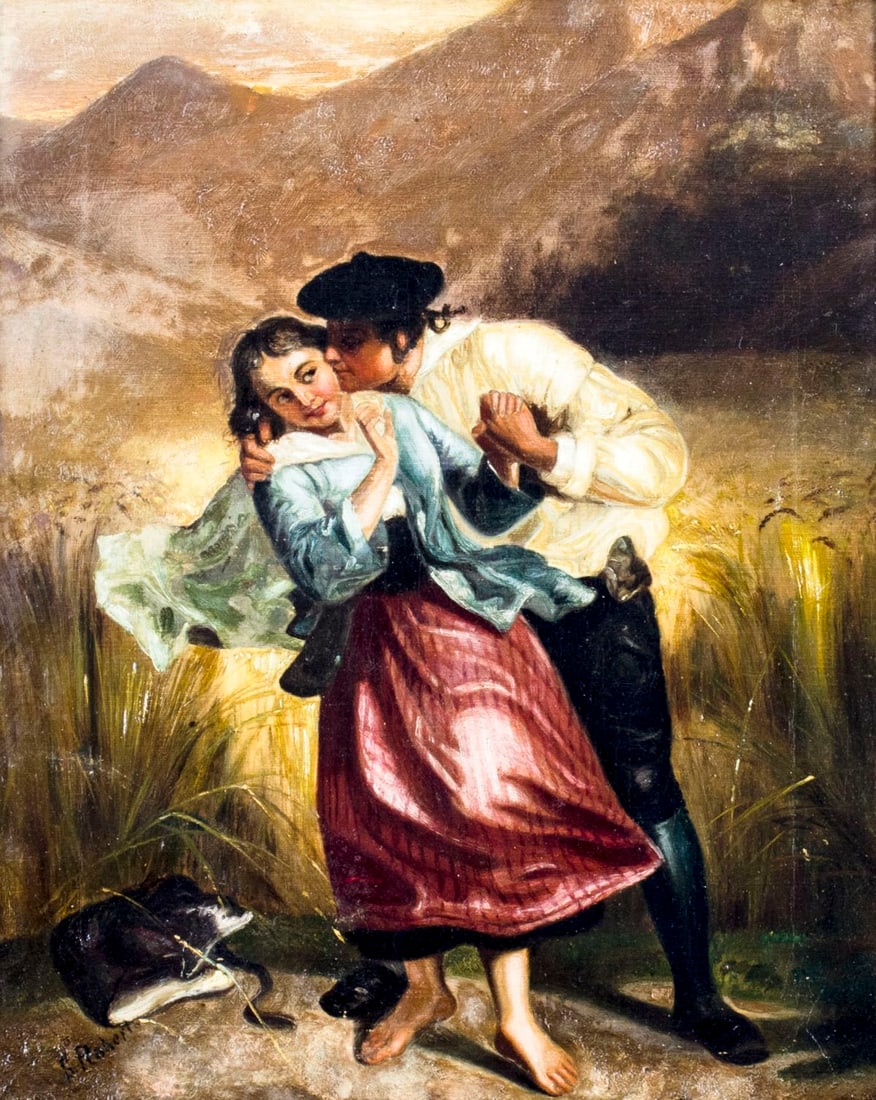 S Roberts (Europe,19C) oil painting antique (1 of 11)