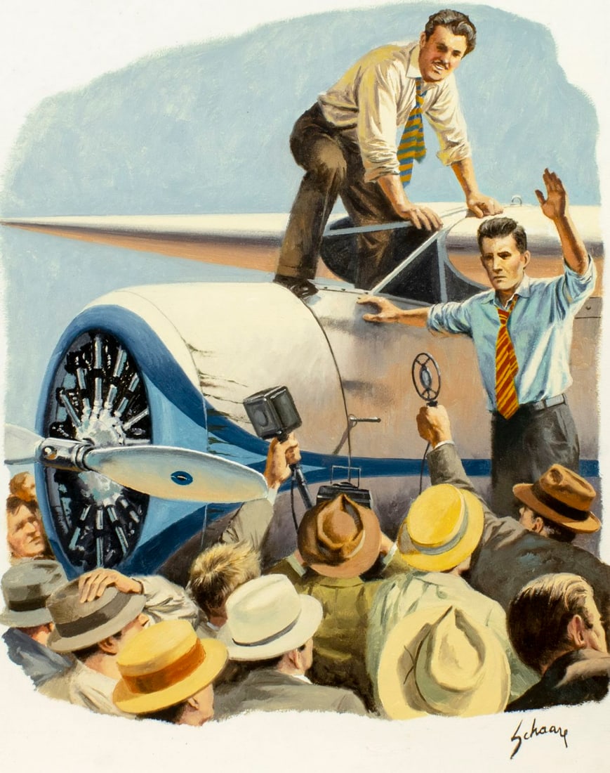 Harry Schaare (NY,AZ,1922-2008) oil painting (1 of 15)