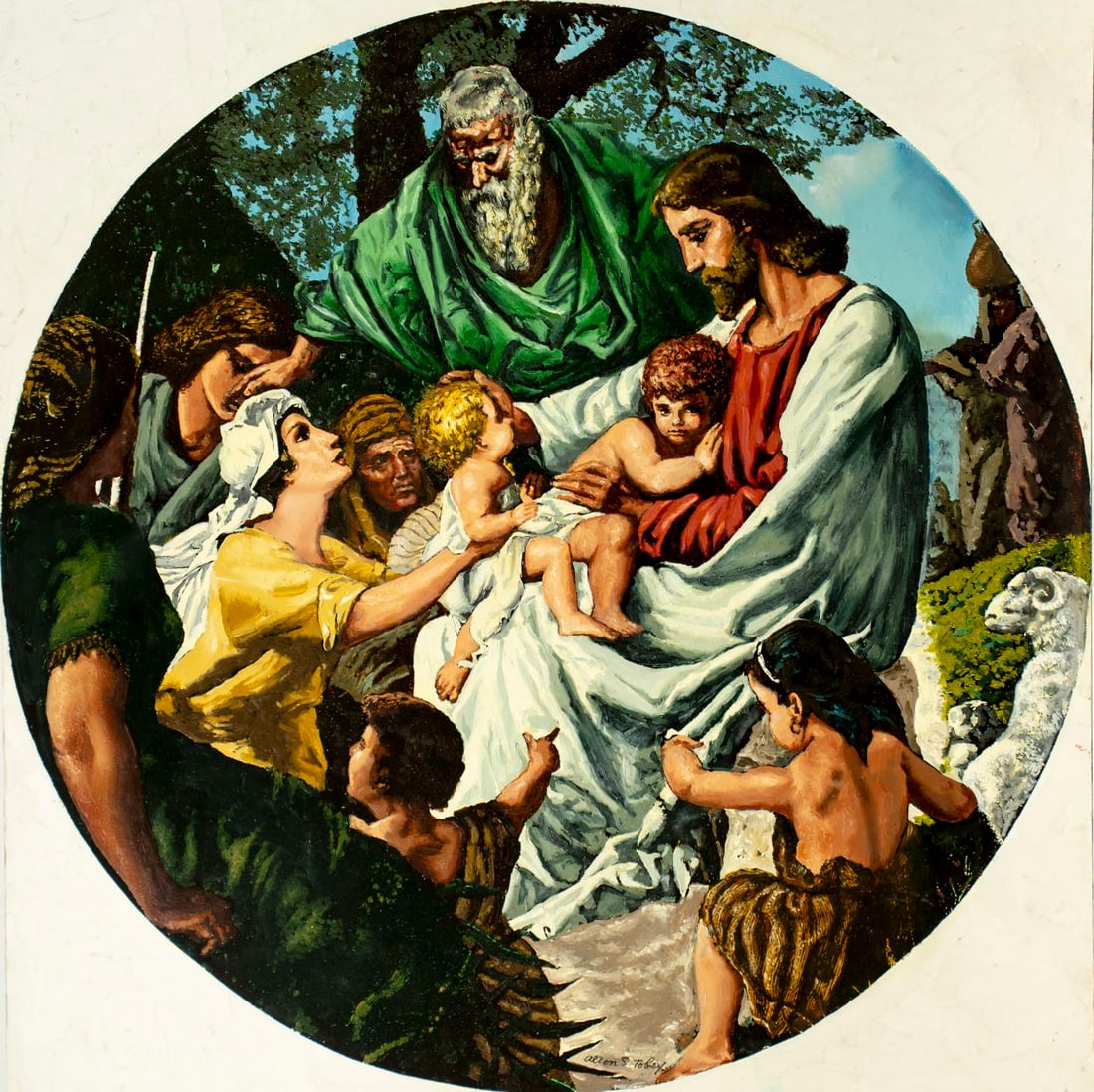 Alton Tobey (CT,1914-2005) oil painting (1 of 13)