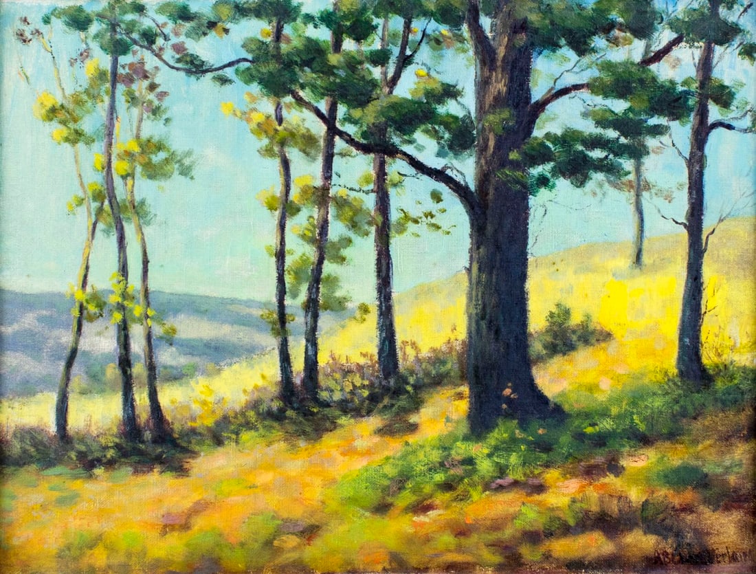 Arthur B Chamberlain (NY,Canada,1860-?) oil painting antique (1 of 12)