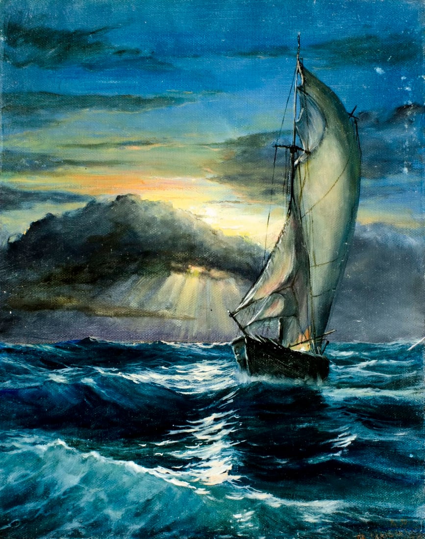 Viktor Ilyushkin (Russia,b 1946) oil painting (1 of 13)