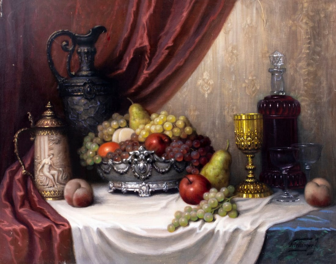 John Friedlinger (Hungary,1890-?) oil painting (1 of 14)