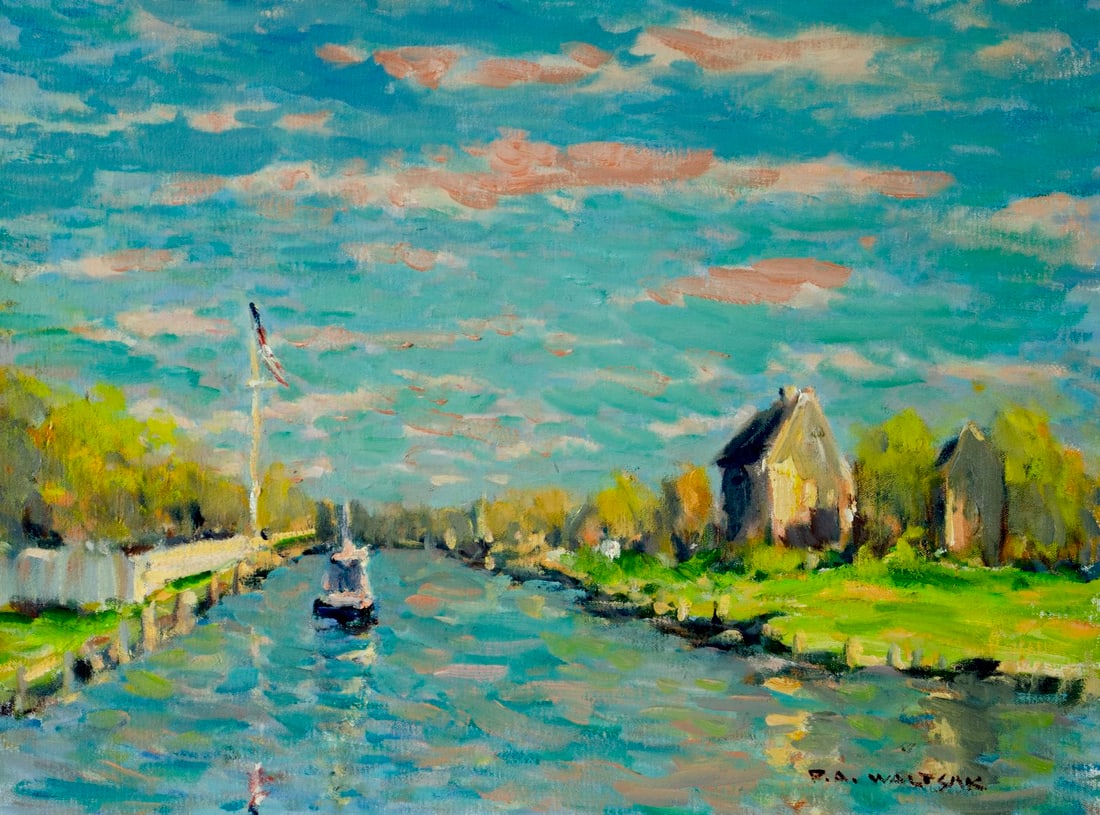 Robert Waltsak (NJ,b 1944) oil painting (1 of 13)