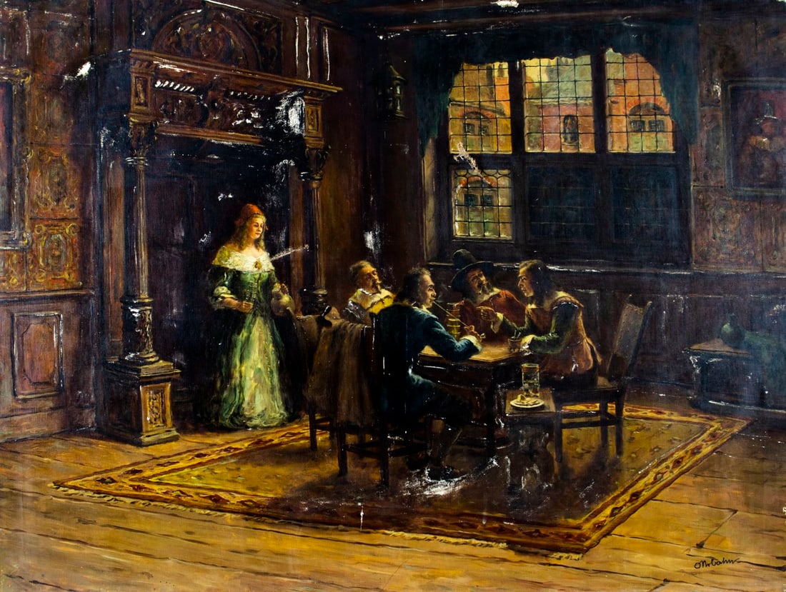 Oskar O Urbahn (German,19/20C) oil painting antique (1 of 15)