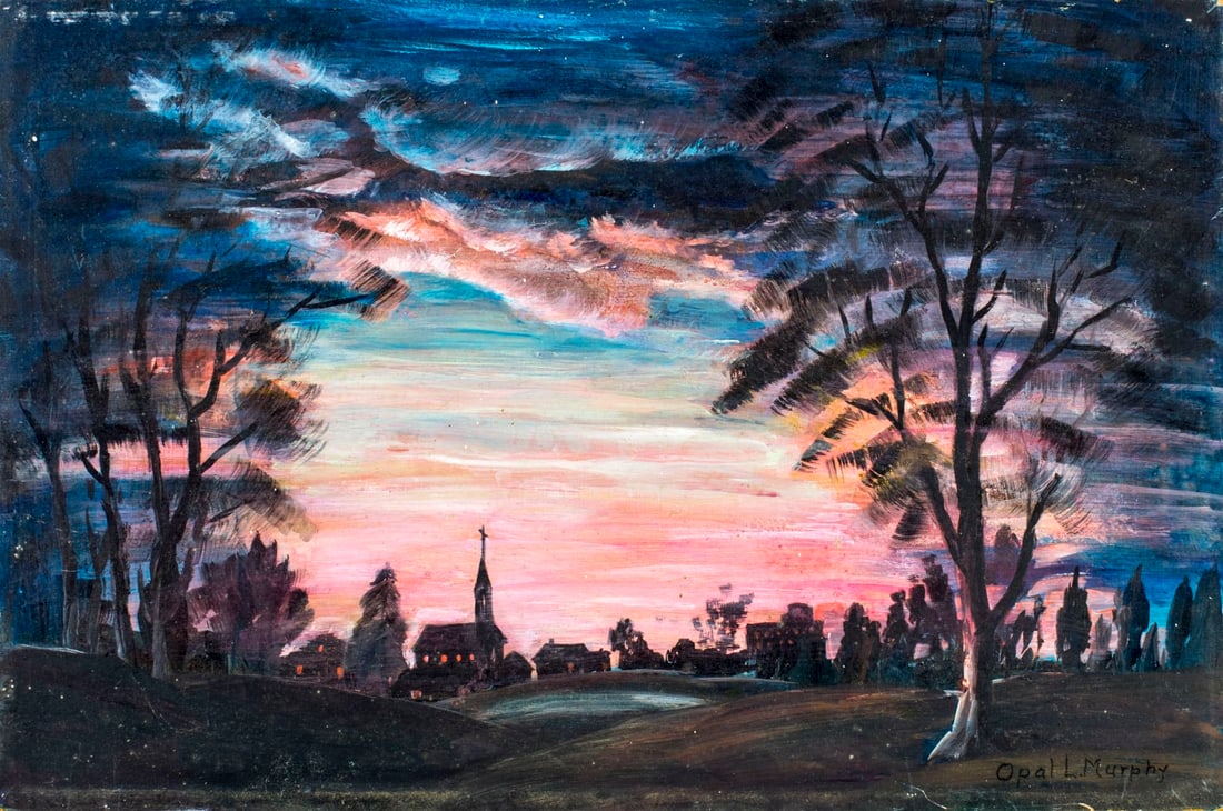 Opal L Murphy (US,20C) oil painting (1 of 12)