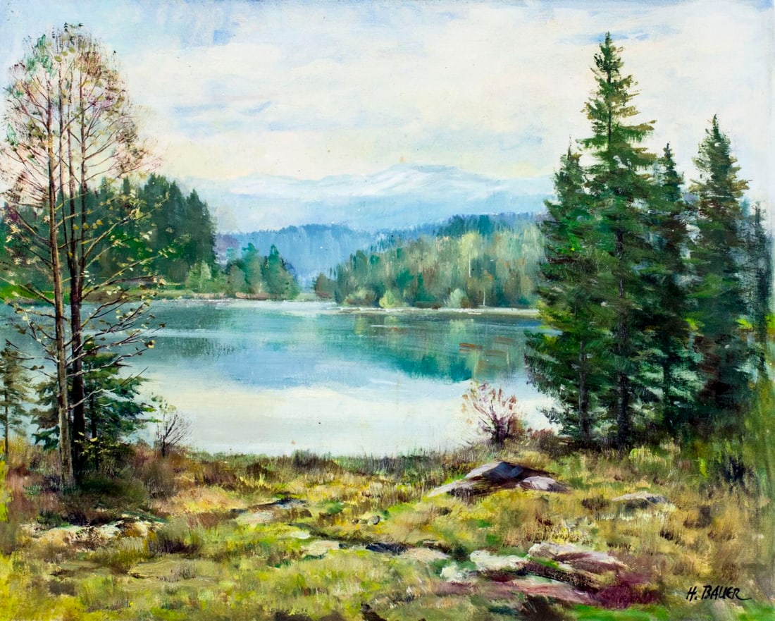 Hubert Bauer (Czech,1905-?) oil painting (1 of 12)