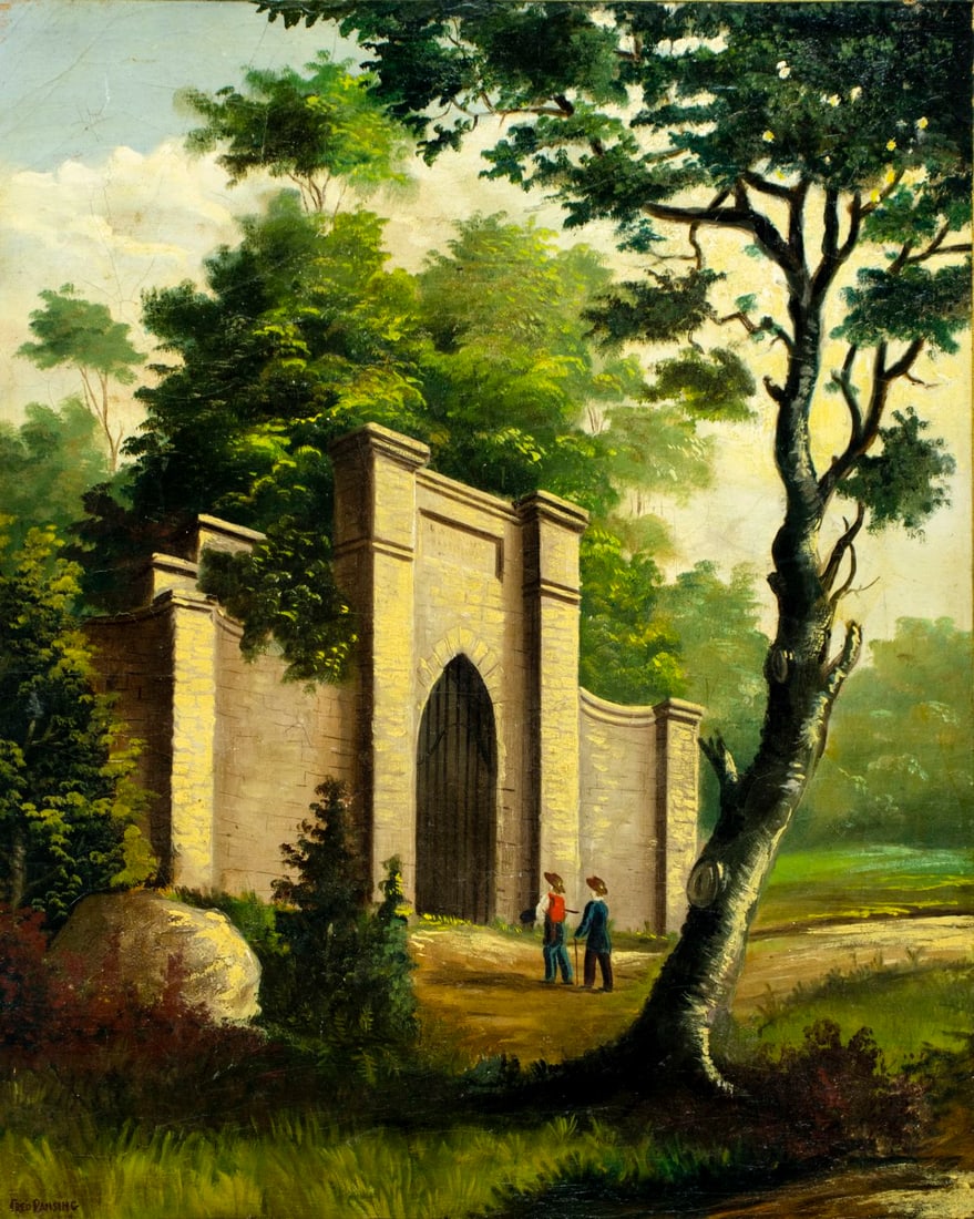 Frederick Pansing (NJ,German,1844-1912) oil painting antique (1 of 14)