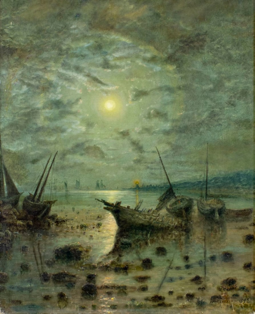 William R Jackson (US,19C) oil painting antique (1 of 13)