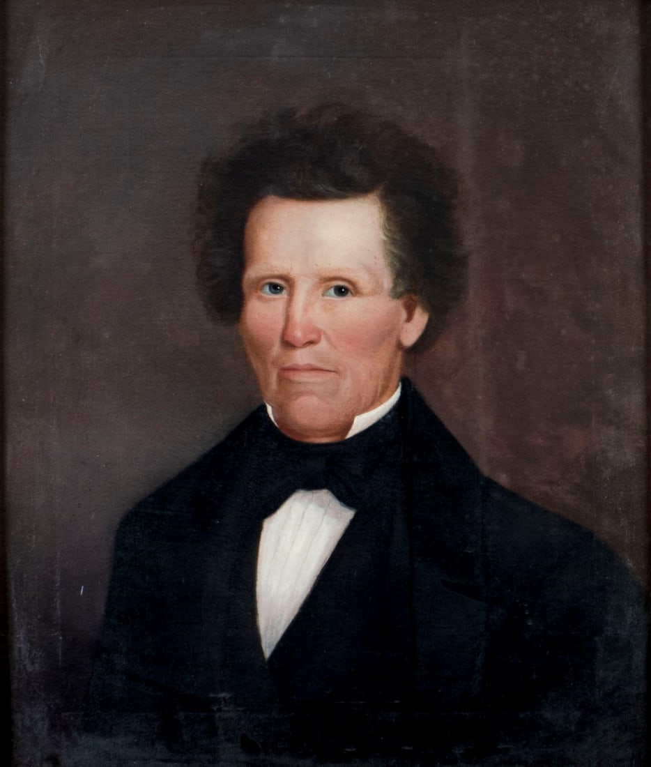 Antique 19C American oil painting (1 of 10)