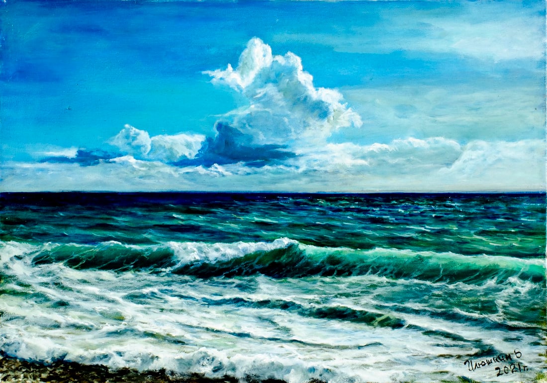 Viktor Ilyushkin (Russia,b 1946) oil painting (1 of 13)