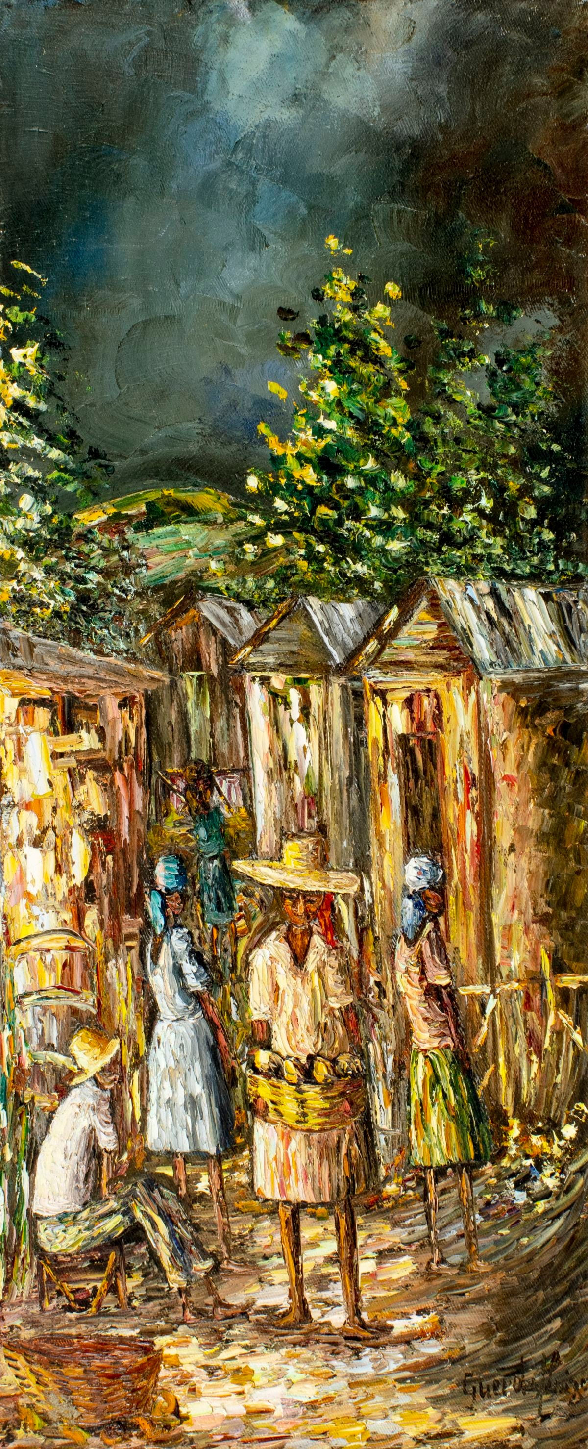 Guerda Louizor (Haiti,1938-2011) oil painting (1 of 13)