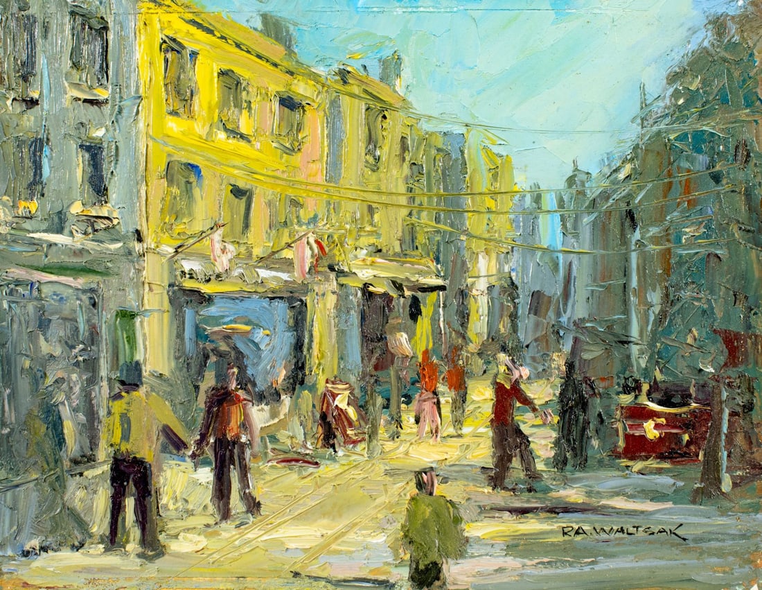 Robert Waltsak (NJ,b 1944) oil painting (1 of 12)