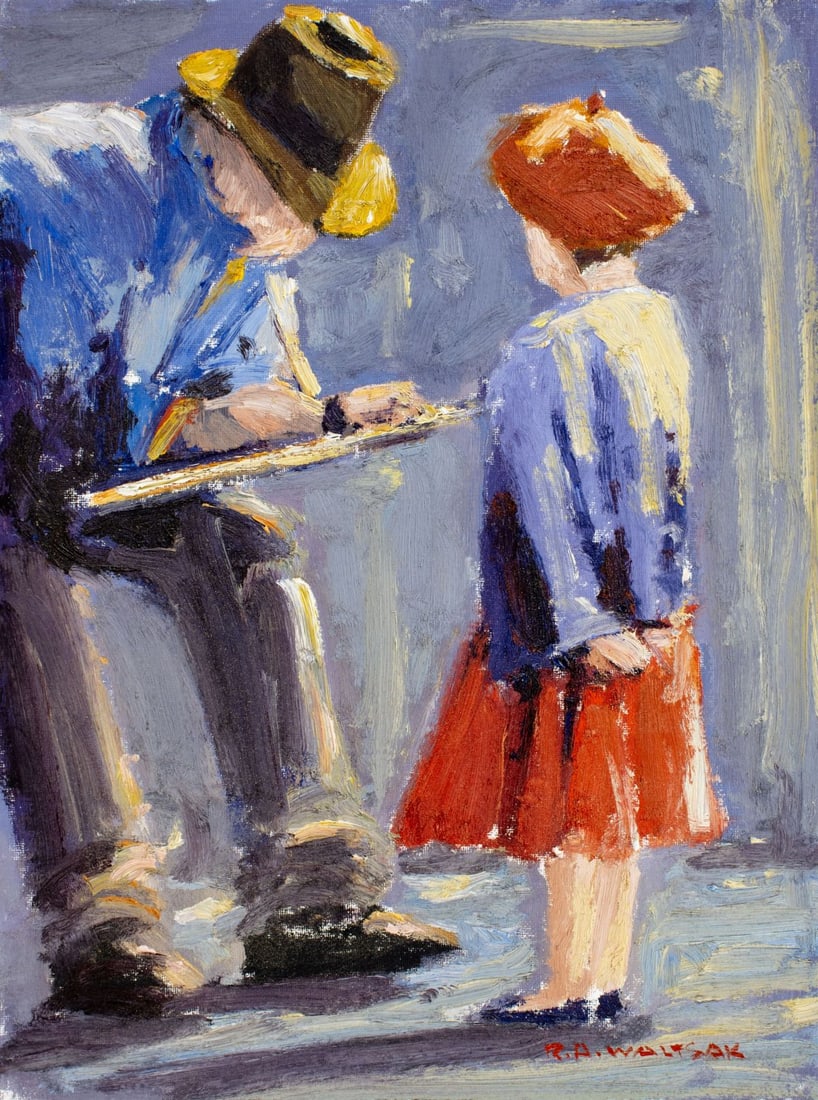 Robert Waltsak (NJ,b 1944) oil painting (1 of 12)