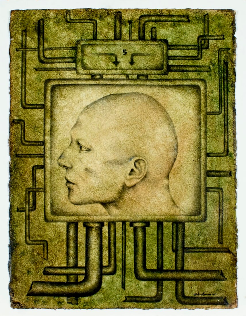 Nelson Franco (Cuba,1948-2005) acrylic painting (1 of 11)