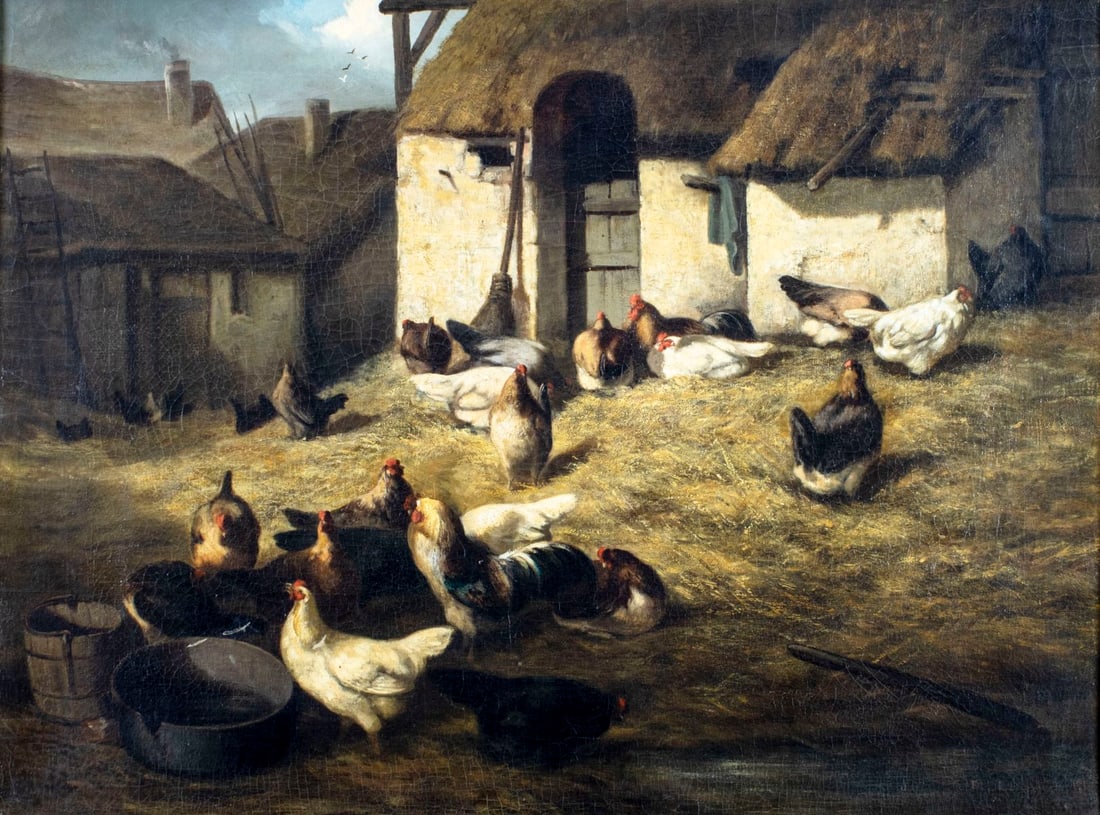 Theodore Laffitte (France,1816-?) oil painting antique (1 of 12)