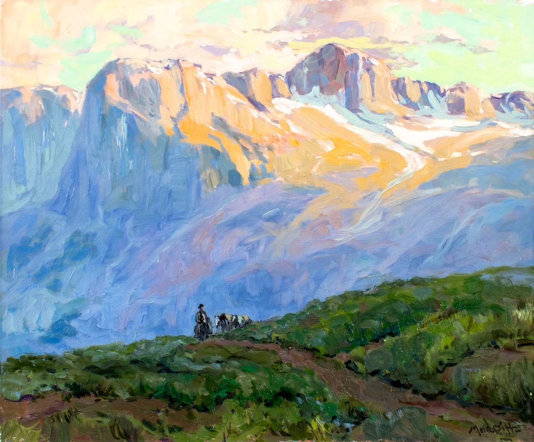 John Modesitt (CA,NY,NM,b 1955) oil painting (1 of 12)