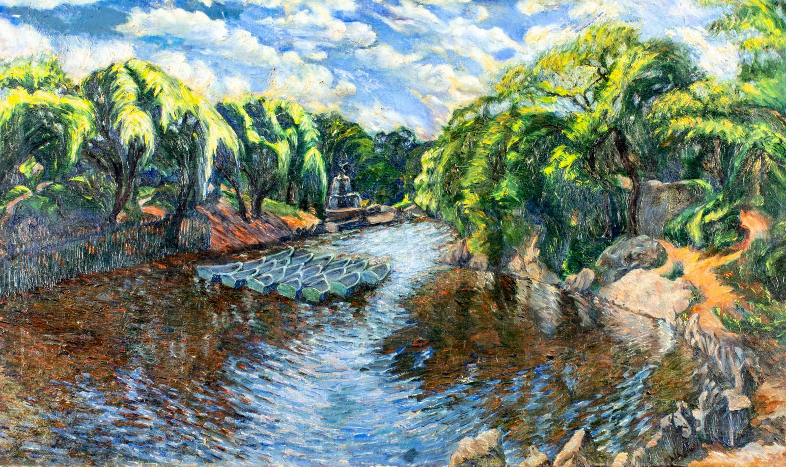 Arthur Schwieder (NY,MO,1884-1965) oil painting (1 of 12)