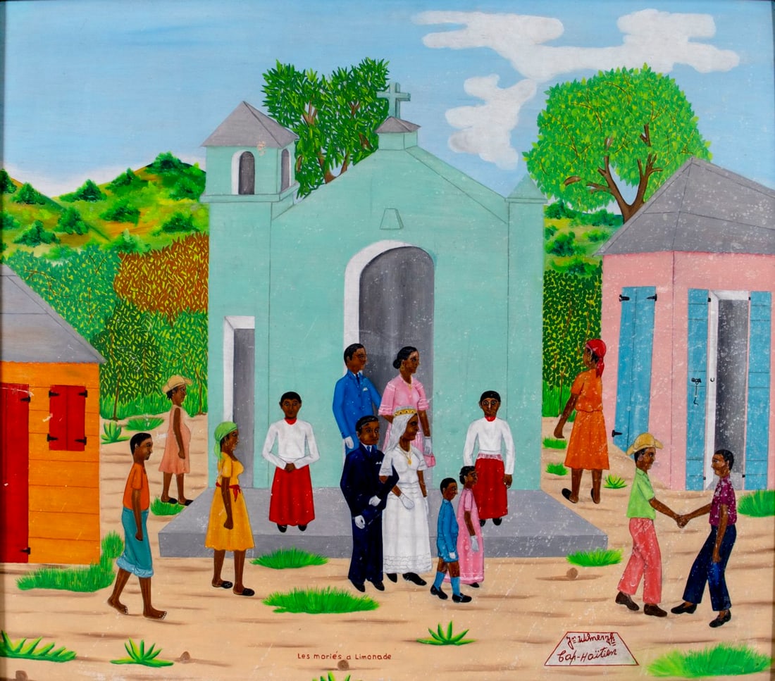 Jean Wilner (Haiti,20C) oil painting (1 of 15)