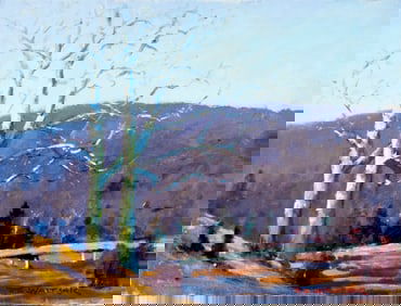 Robert Waltsak (NJ,b 1944) oil painting