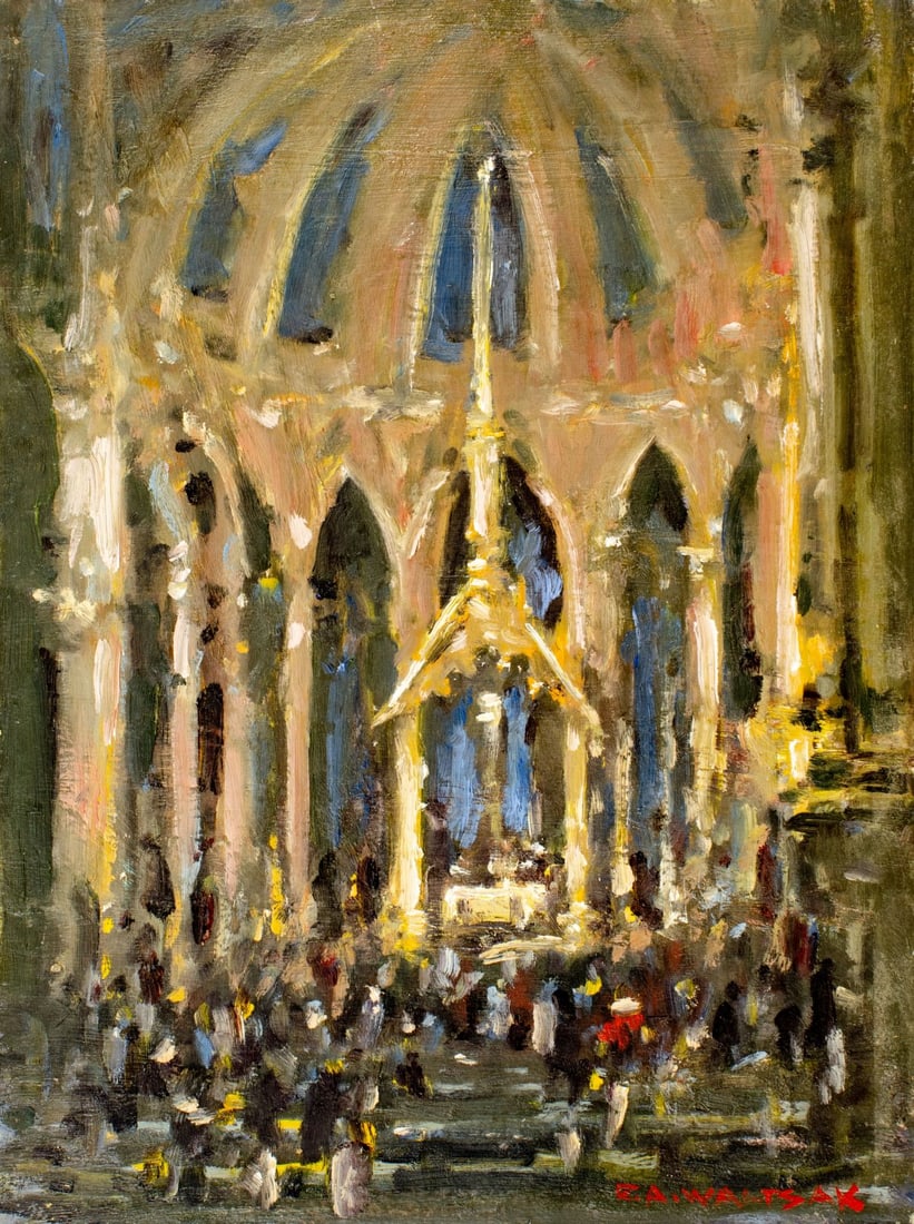 Robert Waltsak (NJ,b 1944) oil painting (1 of 12)