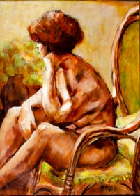 Thelma Thal (NY,1903-2001) oil painting