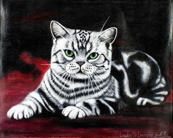 Lyudmila Litvinova (Russia,b 1991) oil painting